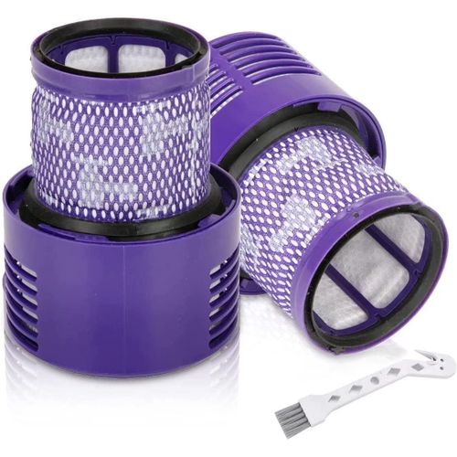 Filtre V10 Sv12 Pour Dyson V10 Absolute Animal Motorhead Total Clean, Filtre De Rechange Lavable Cyclone V10 Avec Brosse De Nettoyage, Remplacer # Dy-969082-01 (2 Pices)[SSE7111259]