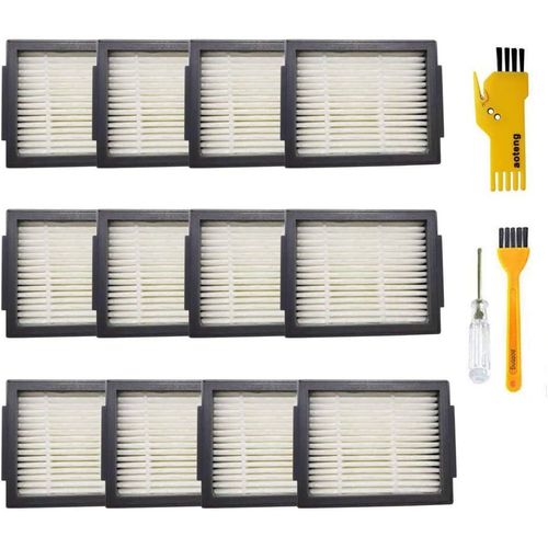 Filtres De Pices De Rechange Pour Irobot Roomba I7 + E5 E6 E7 Robot Aspirateur Kit Accessoire 12 Pcs[CLE150405]