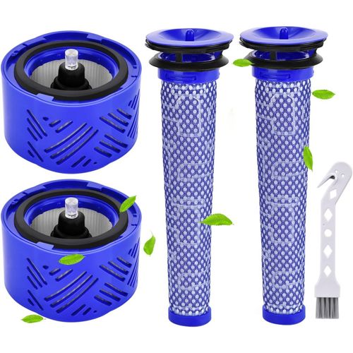 Filtres De Rechange Pour Aspirateur Pour Dy.Son V6 Absolute, 2 Post-Filtres Hepa Et 2 Pr-Filtres, Remplacez Les Pices 965661-01 Et 966741-01[SSE7114574]