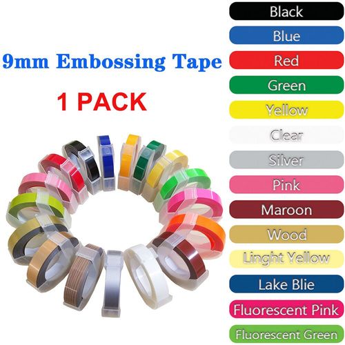 Fimax-tiqueteuse Manuelle Pour Imprimante Dymo 12965,Ruban D'tiquette De Gaufrage 3d 9mm Pour tiqueteuse  Bande Dymo - Type 1pk Any 3d Only Tape