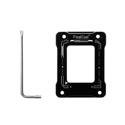 FinalCool UK12 CNC alliage d'aluminium CPU Correction de flexion boucle de fixation avec cl pour LGA1700-BCF Intel Gen 12