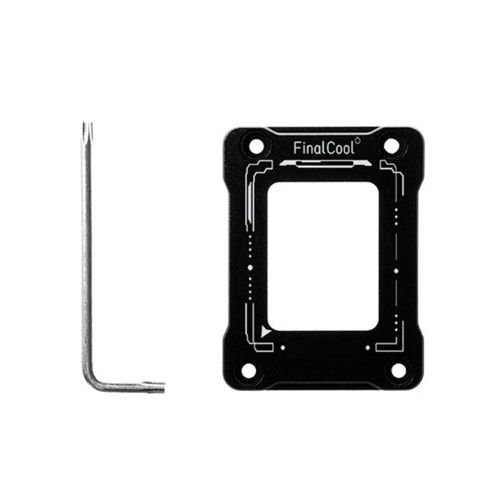 Finalcool Uk12 Cnc Alliage D'aluminium Cpu Correction De La Flexion, Boucle De Fixation Avec Cl Pour Support Cpu Intel Gen 12 Lga1700-Bcf