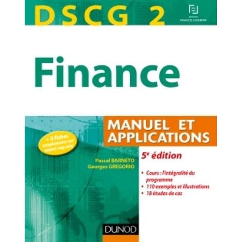 Dscg 2 Finance - Manuel Et Applications    Format Broch 