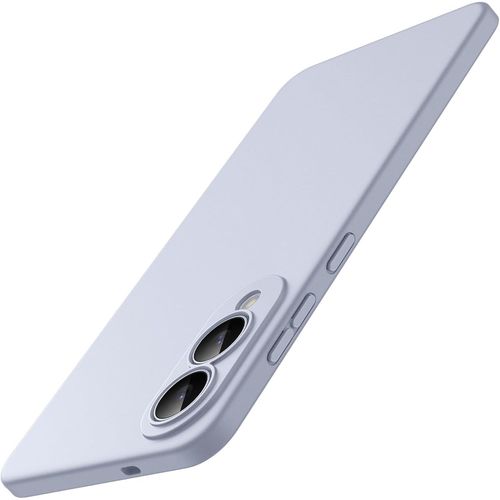 Fine Ajuste Coque Pour Samsung Galaxy S25 Edge, Protection Complte De L'objectif De Camra, Housse tui De Protecteur Fine En Tpu Souple Avec Finition Mat (Bleu Clair)