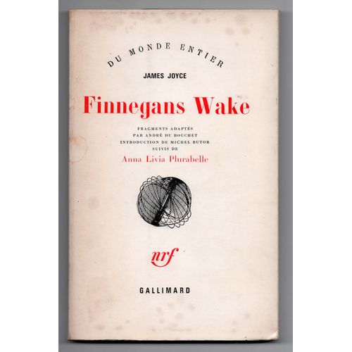 Finnegans Wake , Fragments Adapts Par Andr De Bouchet, Introduction De Michel Butor   de james JOYCE  Format Broch 