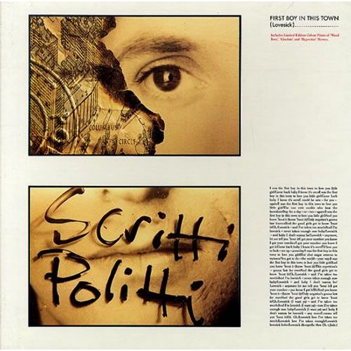 First Boy In This Town B/W World Com - Scritti Politti