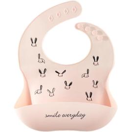 BAVOIR SILICONE PETIT LAPIN ROSE 