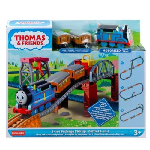 Fisher-Price Coffret 3-En-1 Thomas Et Ses Amis Avec Locomotive Motorise Thomas Et Voitures De Passagers Annie Et Clarabelle Jouet Enfant D S 3 Ans Hgx64