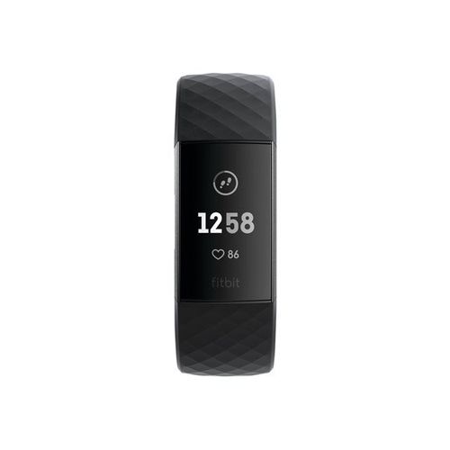 Fitbit Charge 3 - Graphite - Suivi D'activits Avec Bande Sport - Noir - Monochrome - Bluetooth - 30 G