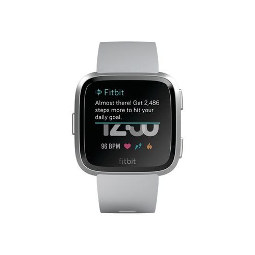 Fitbit Versa - Aluminium Argent - Montre Intelligente Avec Bande - Gris - Bluetooth, Nfc