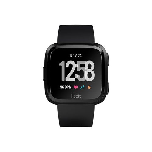 Fitbit Versa - Aluminium Noir - Montre Connecte Avec Bracelet - Noir - Bluetooth, Nfc