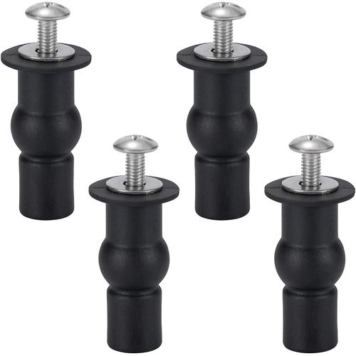 Fixation De Sige De Toilette, Charnire De Sige De Toilette, Vis De Fixation Pour Sige De Toilette Gnral, 4 Pices, Noir