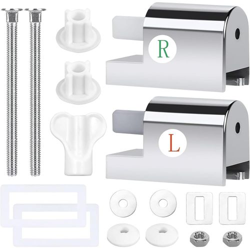 Fixations De Sige De Toilette,Mtal Fixation Abattant Wc,Kit Fixation Abattant Wc Universel,Accessoires Wc De Remplacement Pour Installer Et Fixer Les Siges De Toilette
