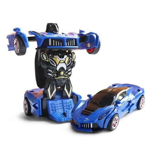 Flbu - Nouveau Style Mini 2 En 1 Anime Transformation Robot Mode