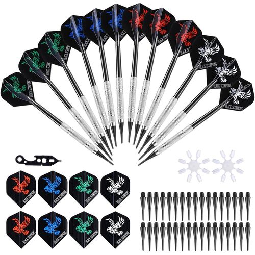 Flechette Pointe Plastique 12pcs Flechettes Pour Cible Electronique Flchettes Pointe Plastique Avec 12 Feuilles Et 50 Pointes Pour Jeux De Flechette Jeux Flechette Electronique