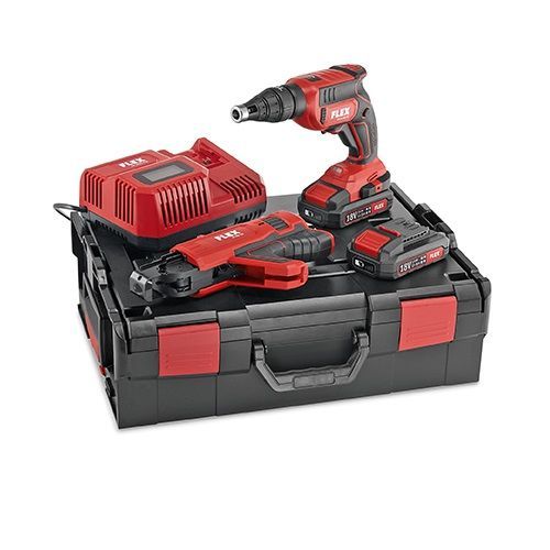 Flex Visseuse Accu Pour Des Vis Autoperceuses 18,0 V Avec Magasin De Vis Dw 45 18.0-Ec M/2.5 Set - 466824