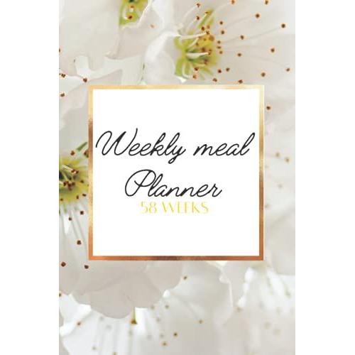 Floral Stylish Weekly Meal Planner & Shopping List Book | 58 Week Family Meal Planner | 6 X 9: Track And Plan Your Meals Weekly With This Meal ... Throw In Your Handbag And Take Food Shopping   de Books, Crafty & Cute  Format Broch 