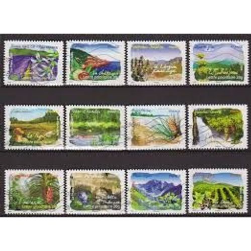 Flore Des Rgions : Flore Du Sud Srie Complte Anne 2009 Autoadhsifs N 303 304 305 306 307 308 309 310 311 312 313 314 Yvert Et Tellier
