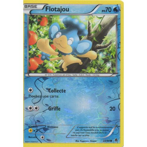 Flotajou 22/98  Pokemon Noir Et Blanc