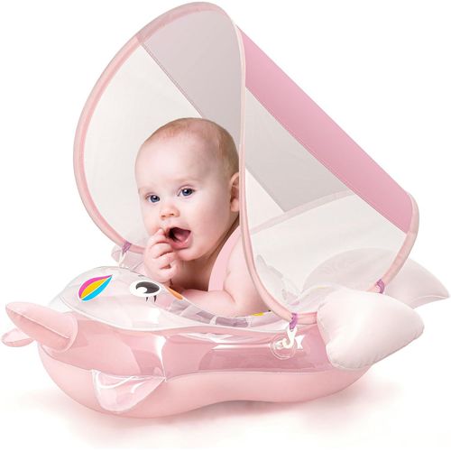 Flotteur Gonflable Licorne Pour Bb Avec Auvent De 3  6  12 Mois Pour Bb Fille Et Tout-Petit - Boue De Piscine Pour Bb - Sige Gonflable Pour Bb - Avec Auvent D'ombrage.[G296]