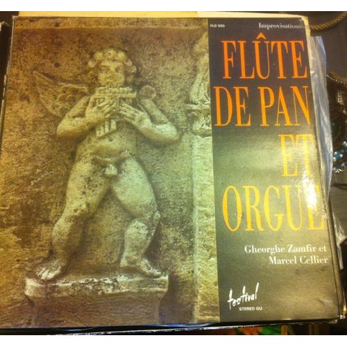 FLUTE DE PAN ET ORGUE ZAMFIR ET MARCEL CELLIER VYNILE 33 TOURS