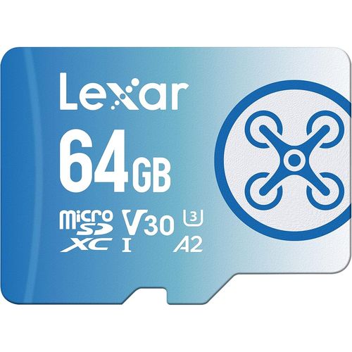 Fly Carte Micro Sd 64 Go, Carte Microsdxc Uhs-I, Jusqu' 160 Mo/S En Lecture, A2, U3, C10, V30, Carte Tf Compatible Avec Drone Et Camra D'action(Lmsflyx064g-Bnnaa)[Lot6240279]
