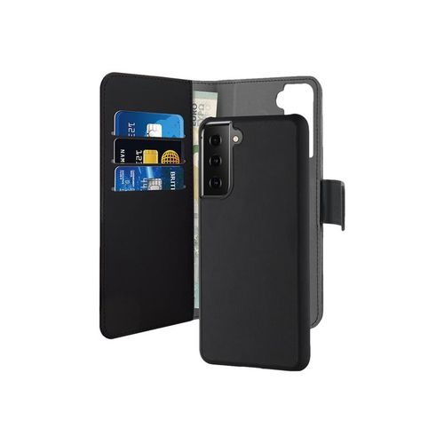 Puro 2in1 - Folio - tui  Rabat Pour Tlphone Portable - Synthtique - Noir - Pour Samsung Galaxy S21+ 5g