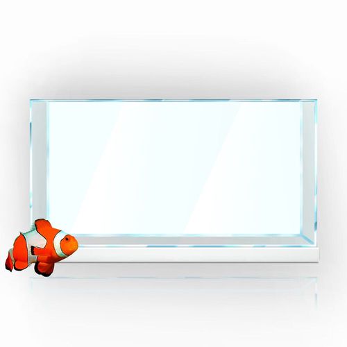 Fond Carr Pour Aquarium,Blanc,Jaune,Vert,Bleu,Noir,Dgrad,Impression Simple,Papier Peint,Dcorations D'arrire-Plan Pour Aquarium,Pvc - Type White-35x35cm 14x14in
