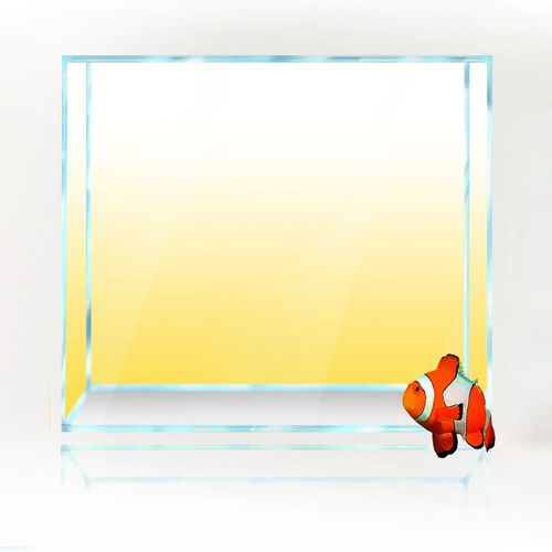 Fond Carr Pour Aquarium,Blanc,Jaune,Vert,Bleu,Noir,Dgrad,Impression Simple,Papier Peint,Dcorations D'arrire-Plan Pour Aquarium,Pvc - Type Yellow-25x25cm 10x10in