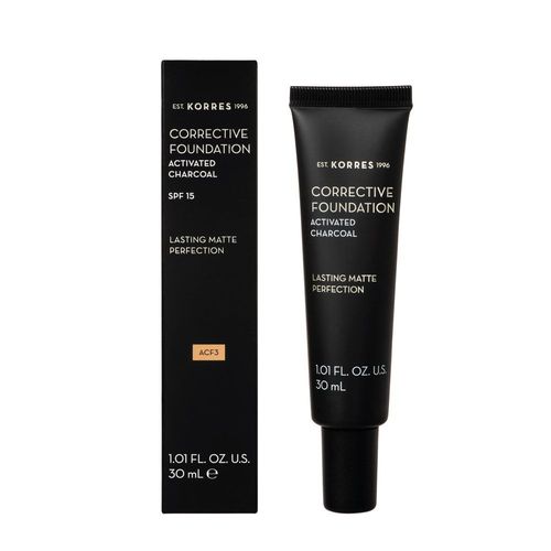 Fond De Teint Correcteur, Charbon Actifspf15, Teinte 3, 30ml - Korres - Fond De Teint