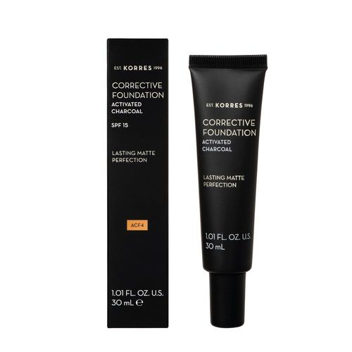 Fond De Teint Correcteur, Charbon Actifspf15, Teinte 4, 30ml - Korres - Fond De Teint