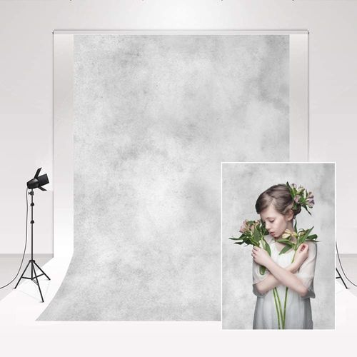Fond Photo Gris 1.5X2.2M Doux Pour Enfant, Nouveau-N, Mariage - Intrieur Simple, Pliable, Studio