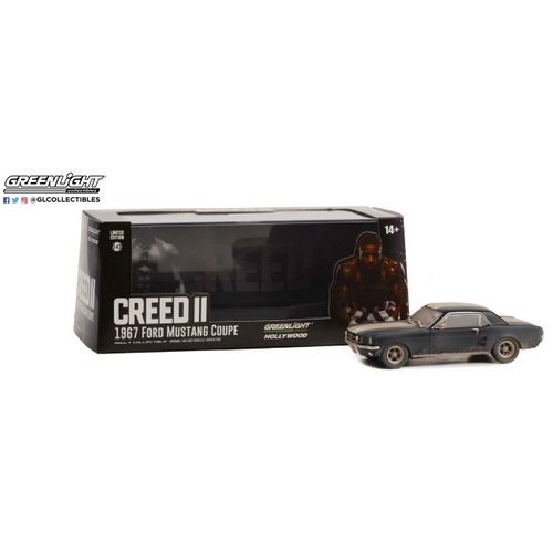 Ford Mustang Adonis Creed's Ii - Noir Mat 2018 1/43 Greenlight