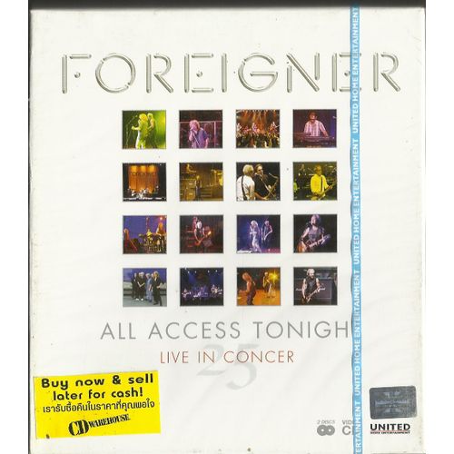Foreigner All Access Tonight  Live  In Concert de Foreigner