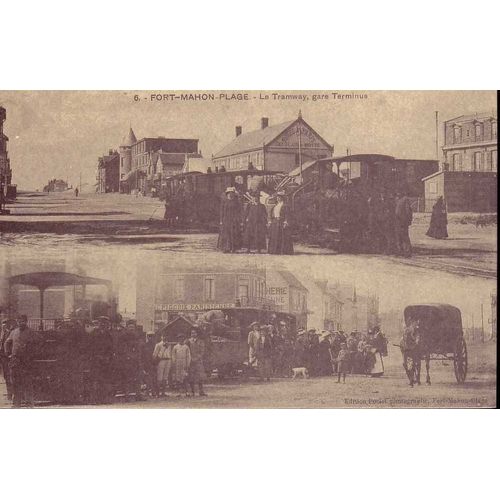 Fort Mahon Plage - Le Tramway, Gare Terminus - Reedition D'une Cpa - 1er Choix - Ref 022 114