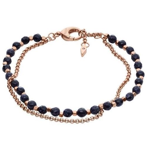 Fossil - Fossil Ja6853 Femmes Bracelet Acier Inoxydable Rose Bleu 20 Cm Rf 55303