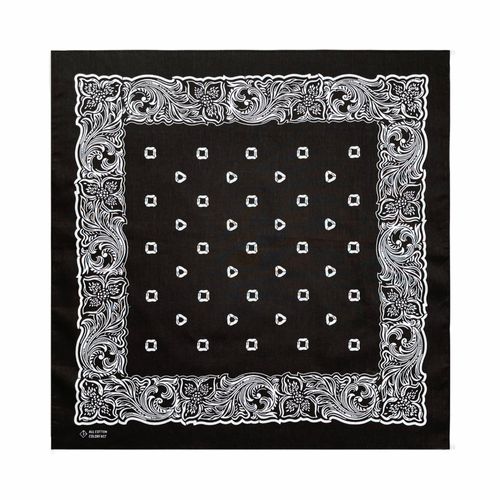 Foulard Bandana De Style Rtro Unisexe,charpe De Cou,Bandeau De Cheveux Hip Hop,Enveloppes De Poignet,Bandeau De Tte Carr,Vtements De Sport Et De Sauna,Coton,55cm
