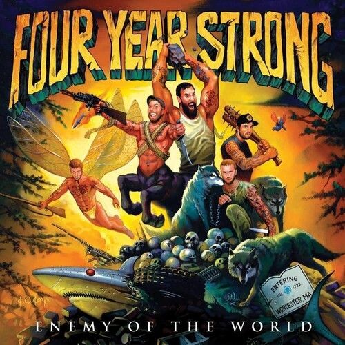 Four Year Strong - Enemy Of The World - Orange With Black Splatter Colored Vinyl [Vinyl Lp] Black, Colored Vinyl, Orange, Uk - Import - Four Year Strong