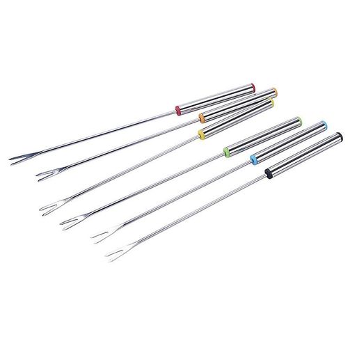 Fourchette  Fondue Fourchettes  Fondue En Acier Inoxydable Serveur  Dessert Brochette Fourchettes  Fondue Outil De Cuisine Vaisselle Parfaite Pour Le Fromage, La Viande, Le Dessert Au Chocolat (6 Pices,