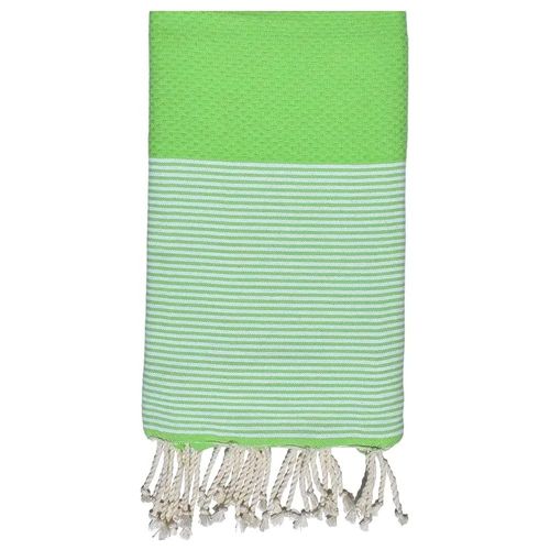 Fouta De Plage Abeille 100% Coton Grande Taille- Douceur Et Confort Serviette De Plage - 100x200cm - Vert |Homeflair