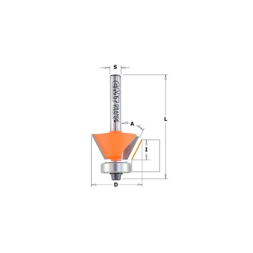 Fraise ? Chanfreiner Et Affleurer 2 Tranchants 45? D. 27 Mm X Lu. 5,5 X Q. 6 Mm - 710.260.11 - Cmt
