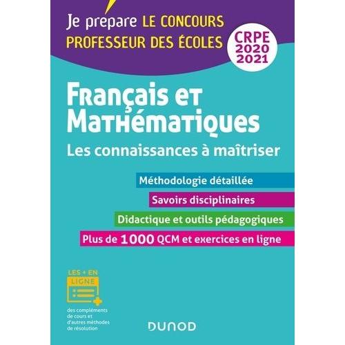 Franais Et Mathmatiques Crpe - Les Connaissances  Matriser   de Laurenot-Sorgius Isabelle  Format Beau livre 
