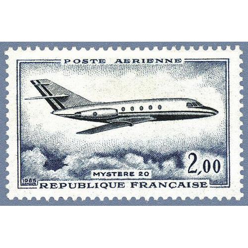 France 1965, Trs Bel Exemplaire De Poste Arienne, P.A. 42 - Avion Dassault Mystre 20, Neuf** Luxe