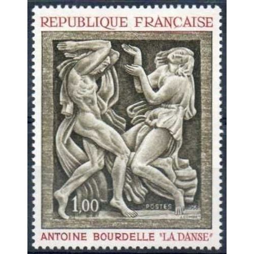 France 1968, Trs Beau Timbre Neuf** Luxe Yvert 1569 - Sculpture D'antoine Bourdelle : La Danse.