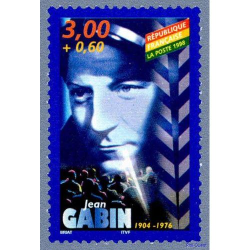 France 1998, Trs Beau Timbre Neuf** Luxe Yvert 3189, Acteurs De Cinma Franais, Jean Moncorg, Dit Jean Gabin.