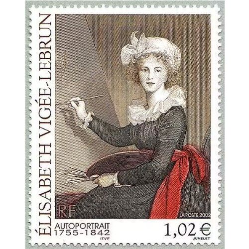 France 2002, Trs Beau Timbre Neuf** Luxe Yvert 3526, Oeuvre De Elisabeth Vige Lebrun, Autoportrait.