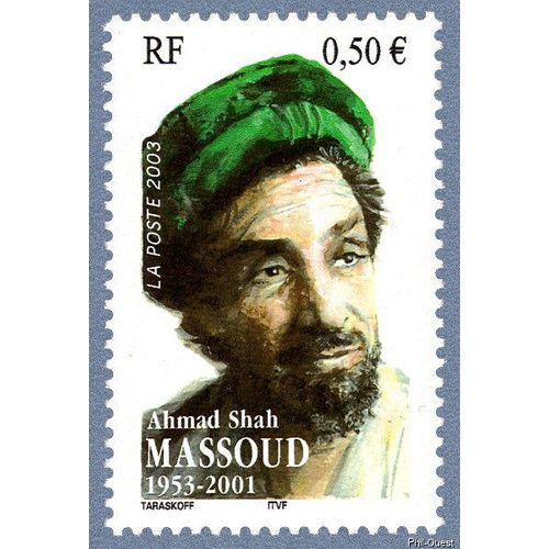 France 2003, Trs Beau Timbre Neuf** Luxe Yvert 3594, Hommage  Ahmad Shah Massoud, Dit Commandant Massoud.