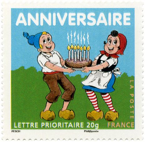 France 07 Tres Bel Exemplaire Neuf Luxe Yvert 4081 Bon Anniversaire Sylvain Et Sylvette Portent Un Gateau Validite Permanente Lettre Prioritaire Pour Collection Ou Affranchissement Rakuten