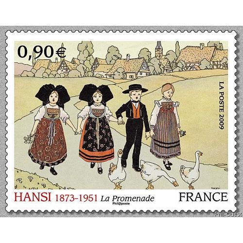 France 2009, Trs Beau Timbre Neuf** Luxe Yvert 4400, Oeuvre De Jean-Jacques Waltz, Dit 'hansi', 