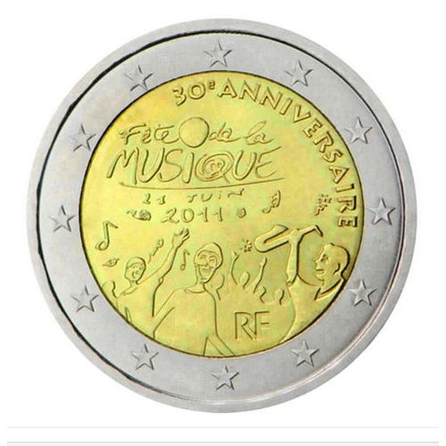 France 2011 - Fte De La Musique - 2 Euros Commemorative